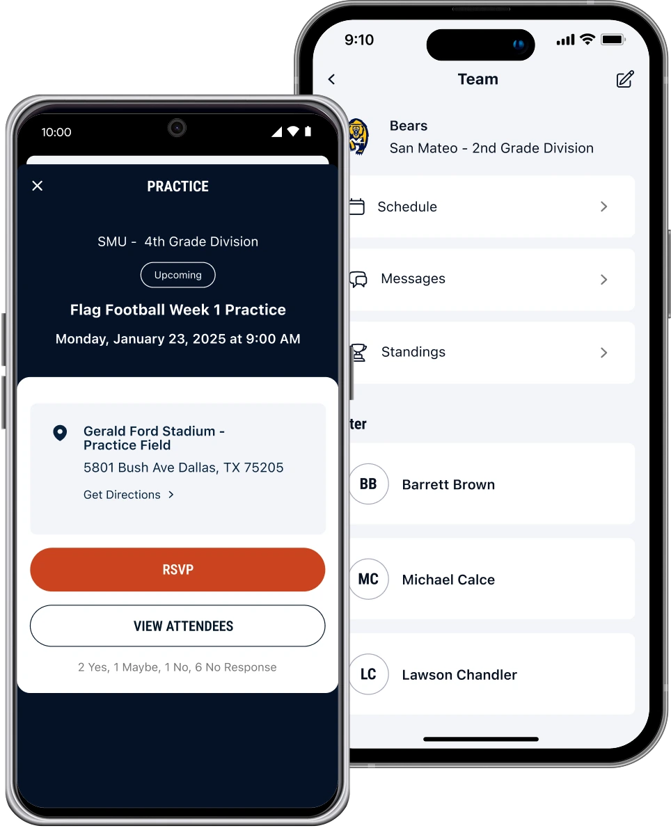 Next Level Sports App Screenshots